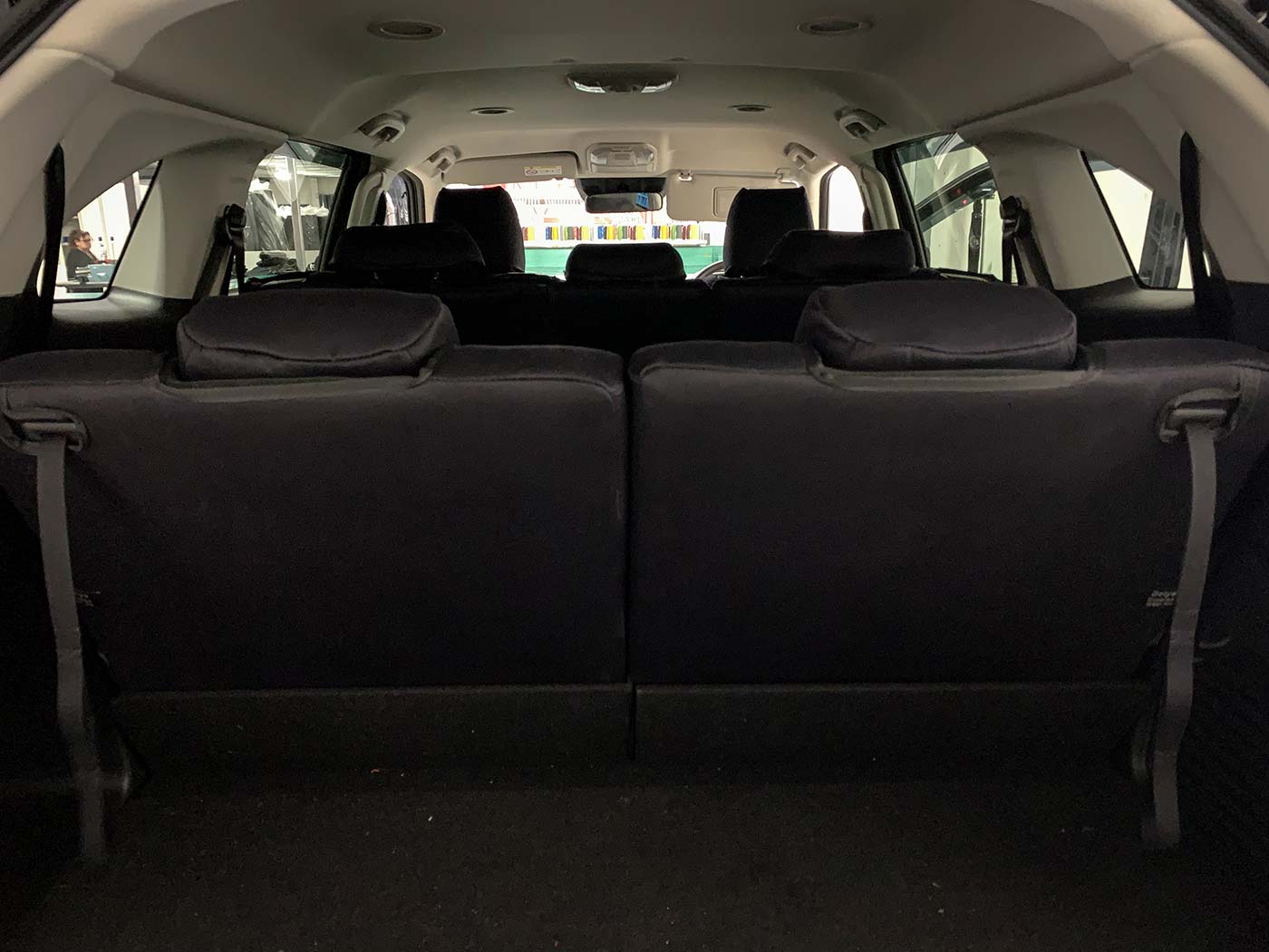 2021 Isuzu MU-X denim seat covers - back of 3rd row