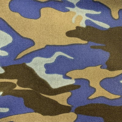 Blue Camo Fabric Sample Blue Camo Fabric Sample