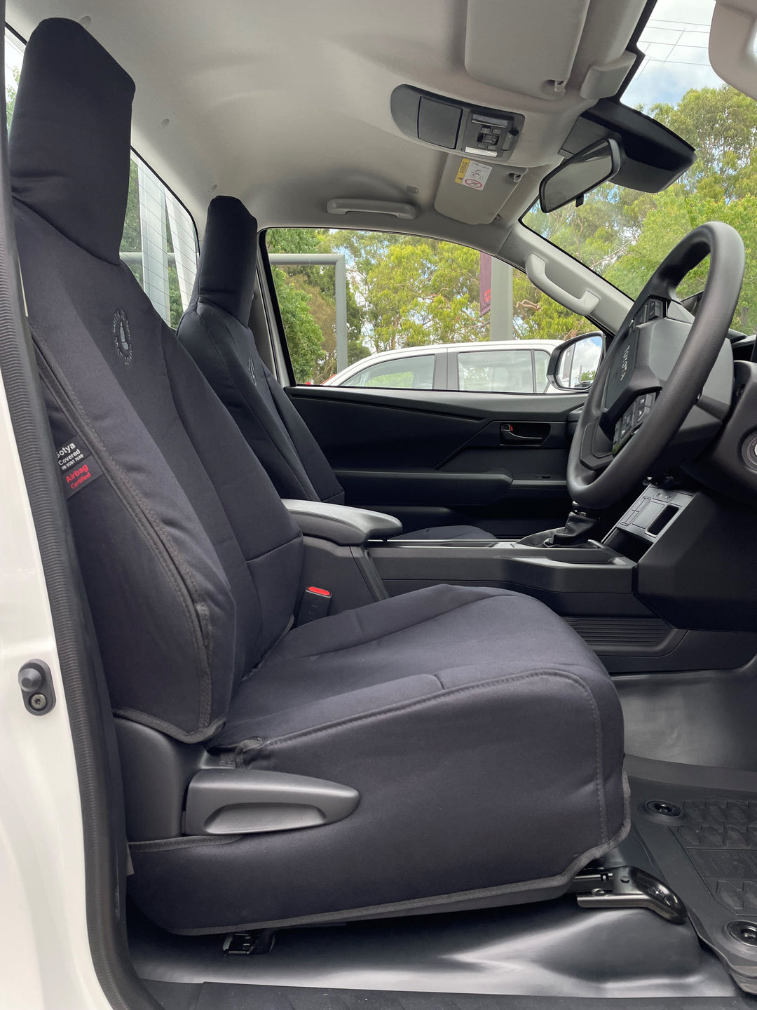 9TH Gen Hilux Single Cab Black Denim Driver Seat Cover