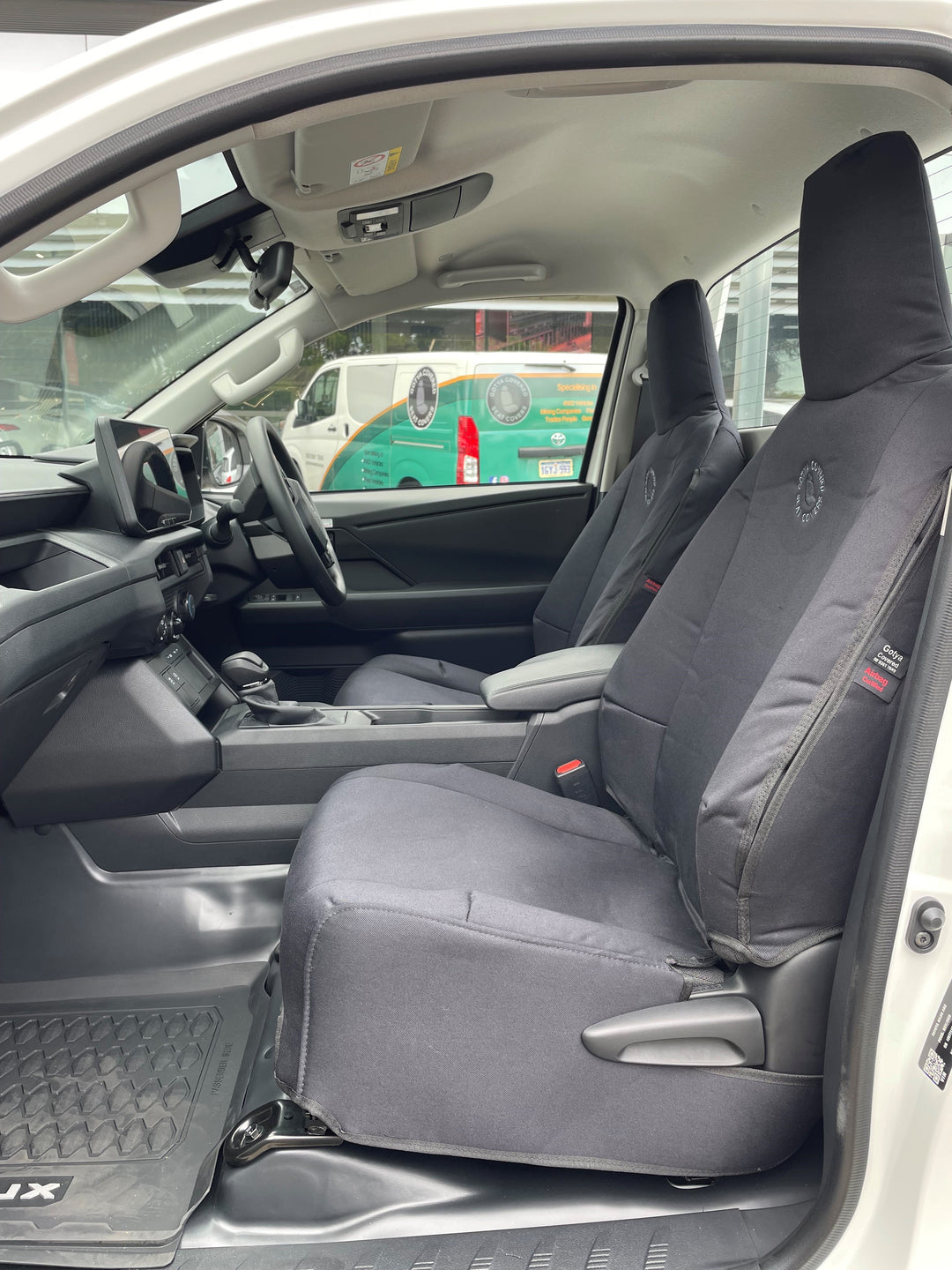 9TH Gen Hilux Single Cab Black Denim passenger Seat Cover