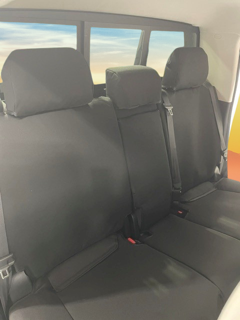 GWM CANNON ALPHA ULTRA DUAL CAB IN FOAM BACKED CANVAS, DENIM, SEAT ARMOUR SEAT COVERS - 2025+