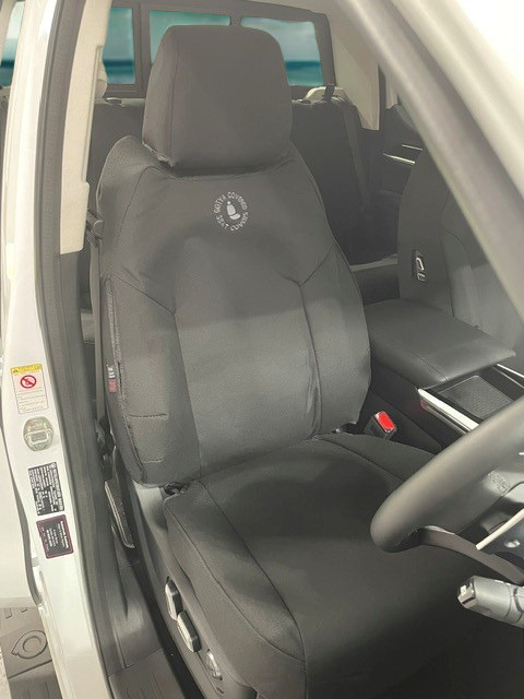 GWM CANNON ALPHA ULTRA DUAL CAB IN FOAM BACKED CANVAS, DENIM, SEAT ARMOUR SEAT COVERS - 2025+