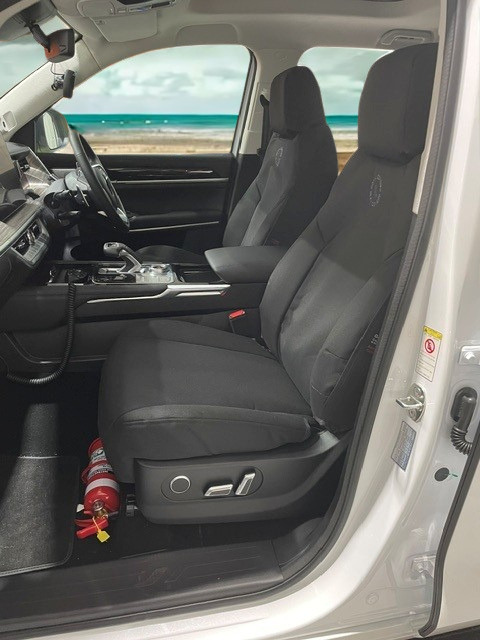 GWM CANNON ALPHA ULTRA DUAL CAB IN FOAM BACKED CANVAS, DENIM, SEAT ARMOUR SEAT COVERS - 2025+