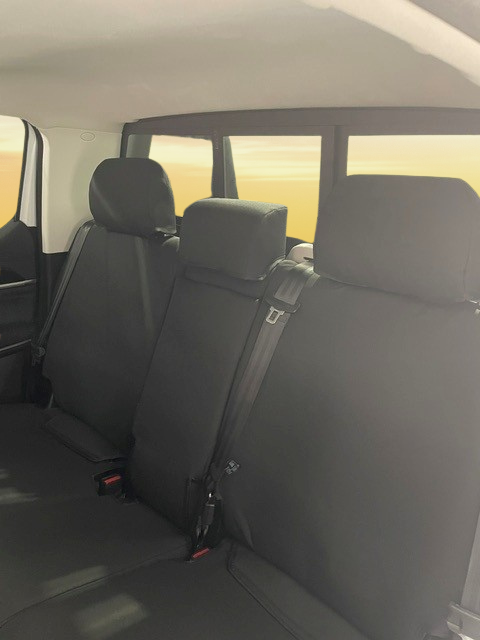 GWM CANNON ALPHA ULTRA DUAL CAB IN FOAM BACKED CANVAS, DENIM, SEAT ARMOUR SEAT COVERS - 2025+