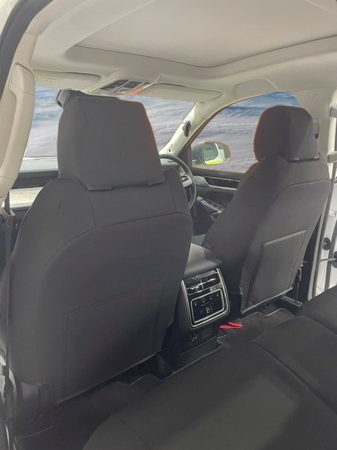 GWM CANNON ALPHA ULTRA DUAL CAB IN FOAM BACKED CANVAS, DENIM, SEAT ARMOUR SEAT COVERS - 2025+