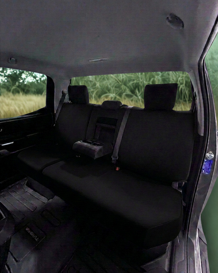 TOYOTA TUNDRA GEN 3 LIMITED AND PLATINUM IN DENIM, FOAM BACKED CANVAS, SEAT ARMOUR SEAT COVERS - 2023+