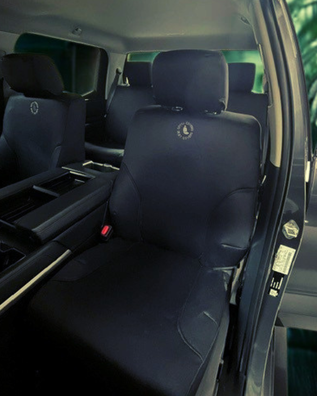 TOYOTA TUNDRA GEN 3 LIMITED AND PLATINUM IN DENIM, FOAM BACKED CANVAS, SEAT ARMOUR SEAT COVERS - 2023+