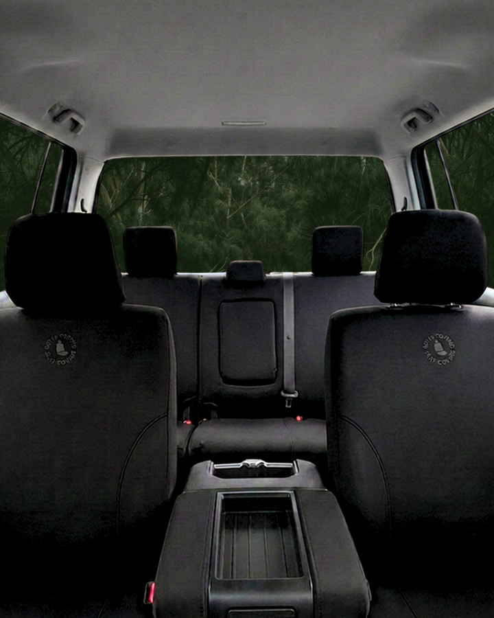 TOYOTA TUNDRA GEN 3 LIMITED AND PLATINUM IN DENIM, FOAM BACKED CANVAS, SEAT ARMOUR SEAT COVERS - 2023+
