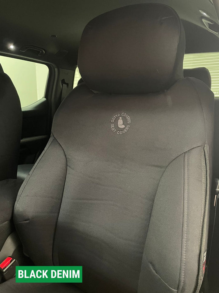 byd shark 6 black denim passenger seat cover