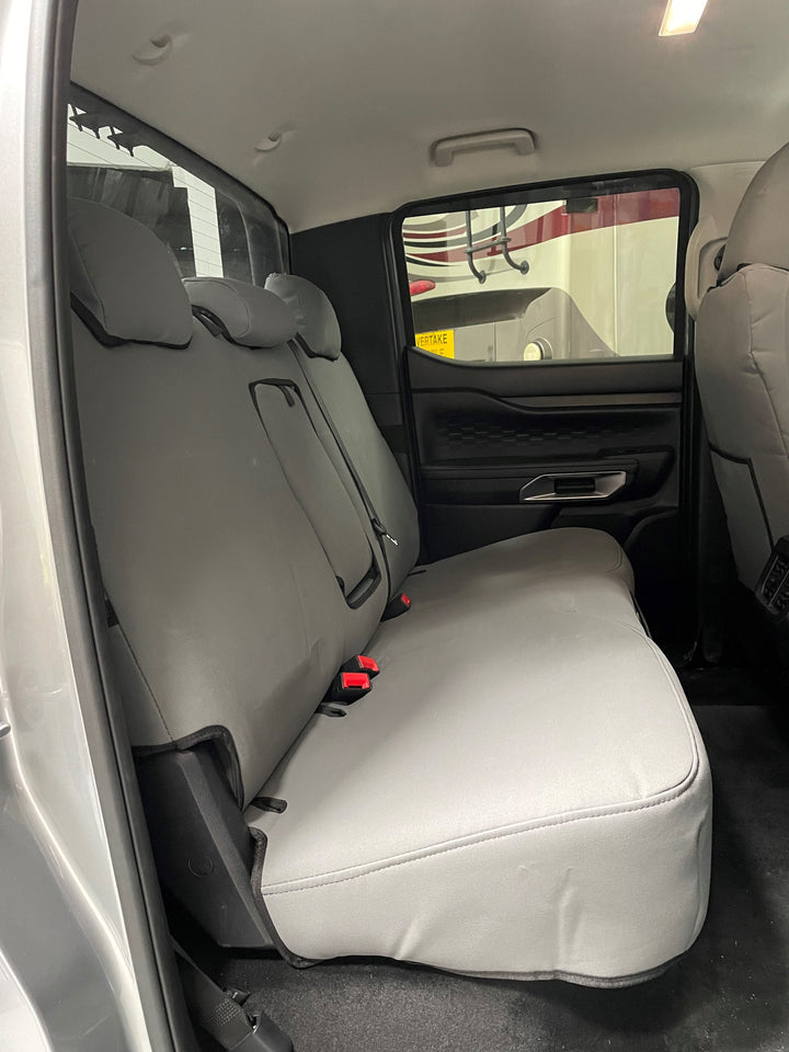 Ford Ranger Rear Jump Seats NEXT-GEN FORD RANGER SPORT, TREMOR, WILDTRAK & PLATINUM DUAL CAB CANVA ...