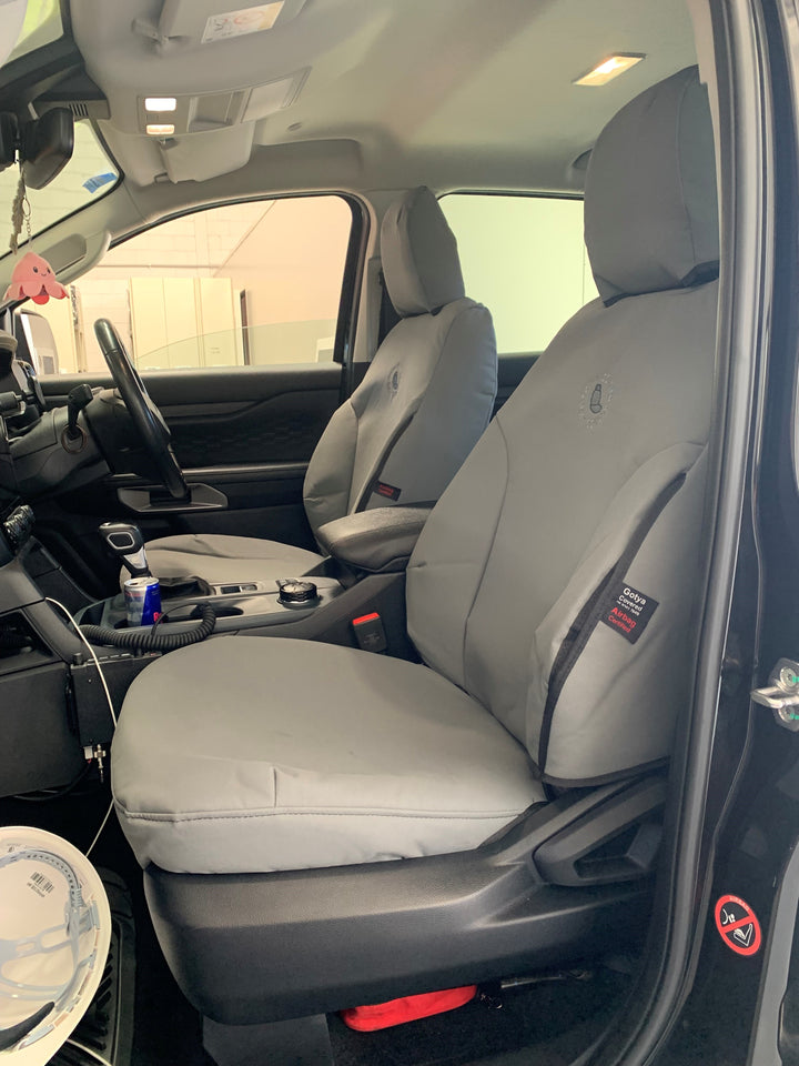 next gen super duty passenger seat with foam backed canvas seat cover