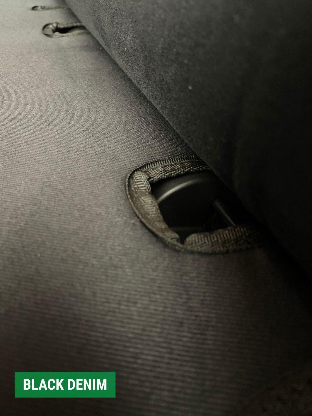 close up of ISOfix points to highlight that covers allow access to anchor point