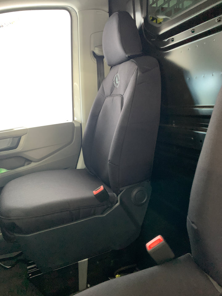 VOLKSWAGEN CRAFTER VAN 35 TDI350 RUNNER (MWB) VAN DENIM, FOAM CANVAS, SEAT ARMOUR SEAT COVERS - 11/2025+