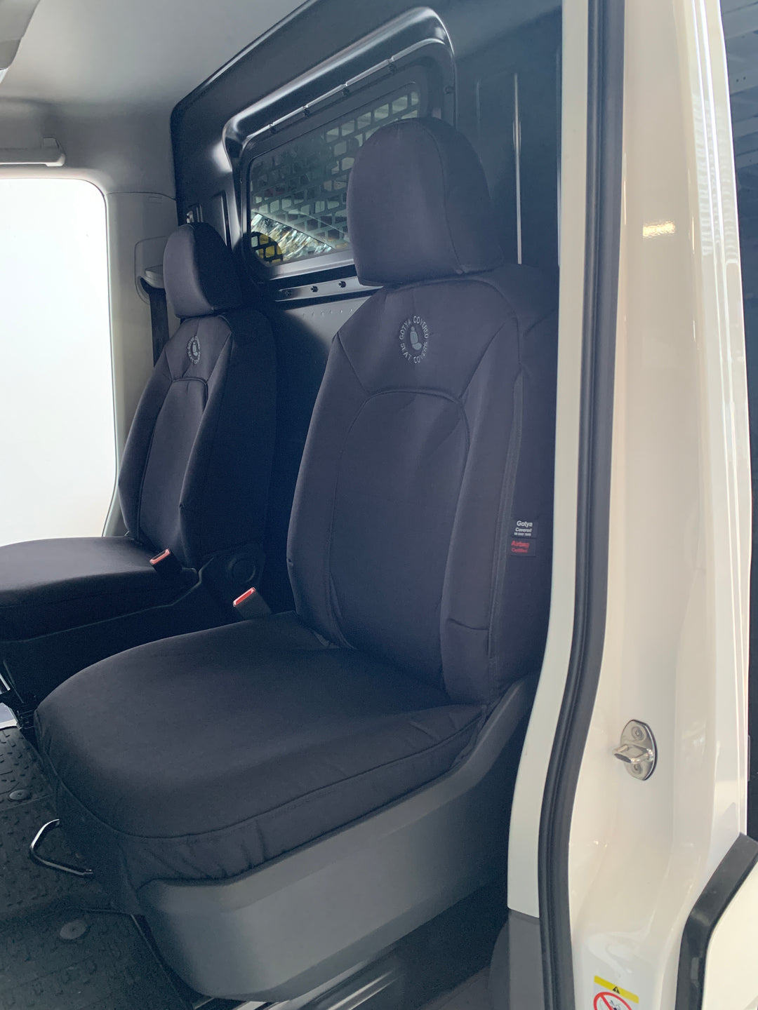 VOLKSWAGEN CRAFTER VAN 35 TDI350 RUNNER (MWB) VAN DENIM, FOAM CANVAS, SEAT ARMOUR SEAT COVERS - 11/2025+