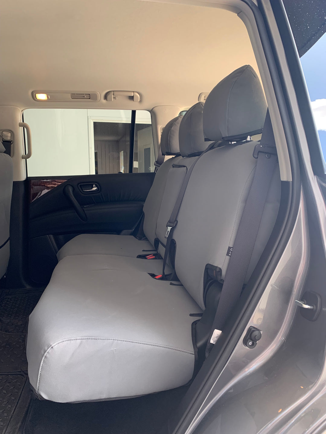 y62 patrol ti-l middle row covers grey foam canvas