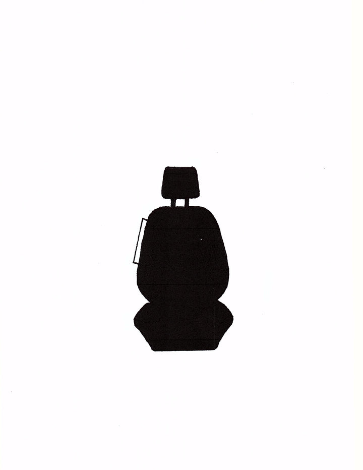 Front bucket seat cover