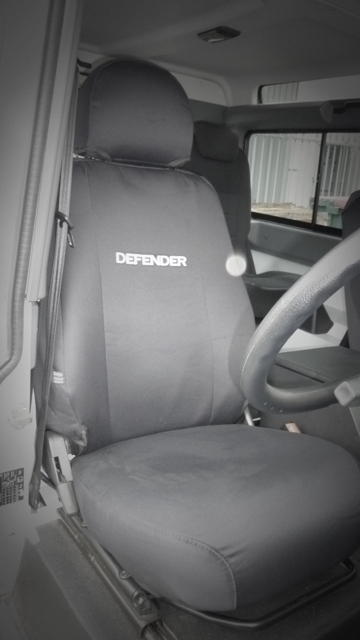 LANDROVER DEFENDER 90 SERIES 2 DOOR WAGON CANVAS, DENIM, CAMO SEAT COVERS - 2012 - 2016